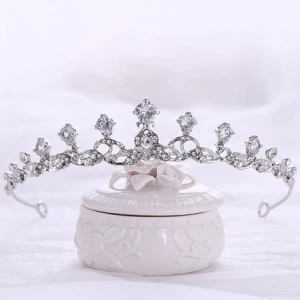 Milanoo Headpiece Wedding Tiara Metal Hair Accessories For Bride