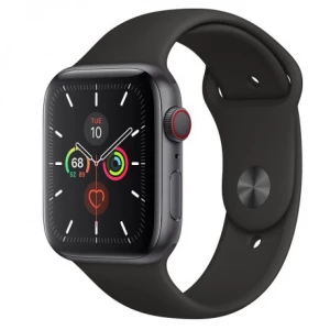 Apple Watch Series 5 44mm (GPS+LTE) Space Gray Aluminum Case with Space Gray Sport Band (MWW12)