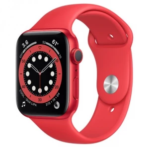 Apple Watch Series 6 44mm (GPS) Red Aluminum Case with (Product)Red Sport Band (M00M3)