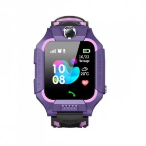 Детские телефон-часы с GPS трекером GOGPS ME K24 Purple (K24PR)