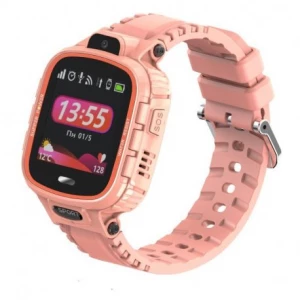 Детские телефон-часы с GPS трекером GOGPS ME K27 Pink (K27PK)