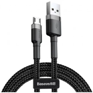 Кабель Baseus Cafule USB for Micro 2.4A (1m) Gray/Black (CAMKLF-BG1)