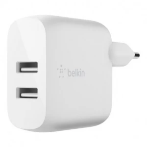 Сетевое зарядное устройство Belkin Home Charger 24W DUAL USB 2.4A White (WCB002VFWH)