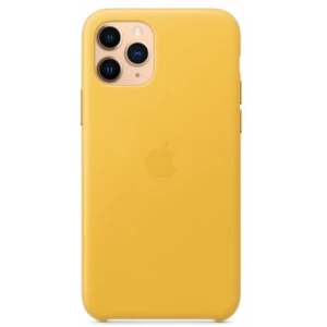 Чехол Apple iPhone 11 Pro Leather Case Meyer Lemon (MWYA2)