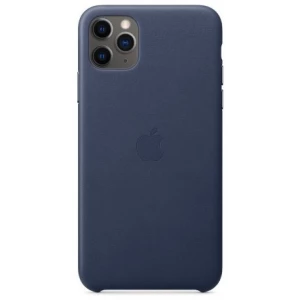 Чехол Apple iPhone 11 Pro Max Leather Case Midnight Blue (MX0G2)