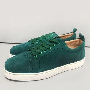 Milanoo Men Casual Shoes Dark Green Round Toe Slip-On Cowhide Upper Daily Casual Shoes Shoes