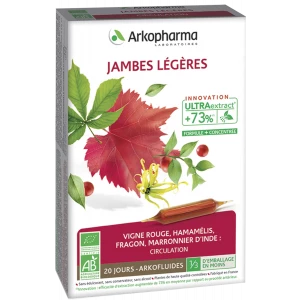 ЛЕГКИЕ НОГИ JAMBES LÉGÈRES, 18+, 20 ампул по 10 мл, Arkopharma