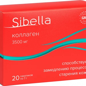 Коллаген порошок, 7 г*20 пакетиков, Sibella