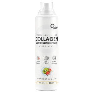 Collagen Concentrate Liquid, клубника и киви, 500 мл, Optimum System