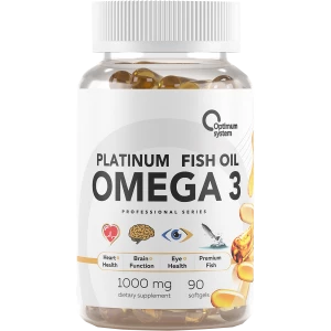 Platinum Fish Oil Omega 3, 90 капсул, Optimum System