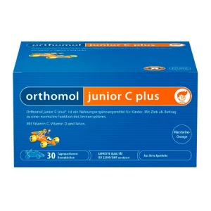 Жевательные витамины Джуниор С плюс для детей, 30 таблеток, Ортомол
