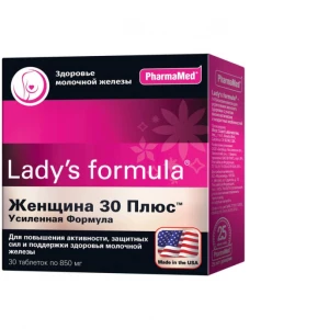 Lady's Formula «Женщина 30+» усиленная формула, 30 таблеток, PharmaMed