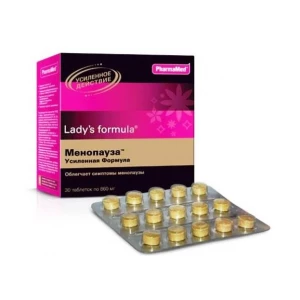 Lady's Formula менопауза, усиленная формула, 30 таблеток, PharmaMed