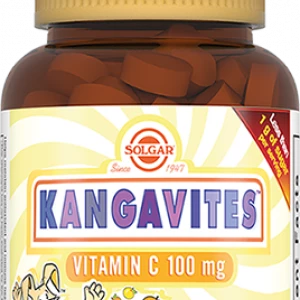 Кангавитес с витамином С для детей, 90 жевательных таблеток, Solgar
