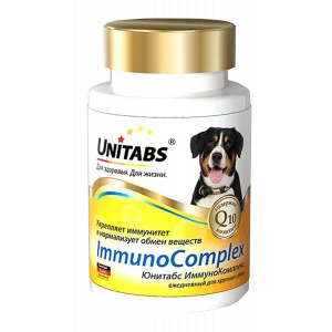 ImmunoComplex с Q10 для крупных собак, 100 таблеток, UNITABS