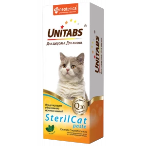 Паста для кастрированных котов и стерилизованных кошек, 120 мл, UNITABS