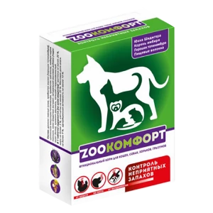 ZOOКОМФОРТ функциональный корм для кошек, собак, хорьков и грызунов для контроля неприятных запахов, 50 г, Астрафарм