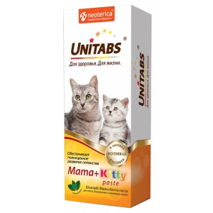 Паста для котят, кормящих и беременных кошек, 120 мл, UNITABS