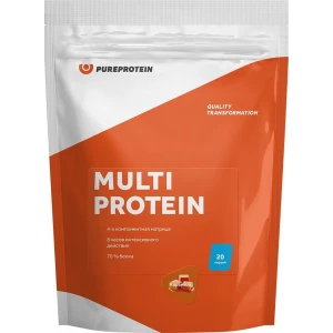 Мультикомпонентный протеин, вкус «Сливочная карамель», 600 гр, Pure Protein
