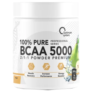 BCAA 5000 Powder, груша, 200 г, Optimum System