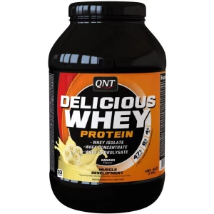 Сывороточный протеин Delicious Whey Protein, вкус «Банан», порошок 908 гр, QNT