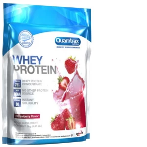 Протеин Direct Whey Protein, вкус клубника, 2 кг, Quamtrax