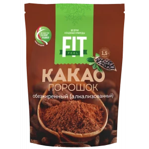 Какао обезжиренный, 150 гр, FitFeel