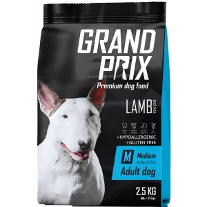 Корм сухой для взрослых собак средних пород GRAND PRIX Medium Adult ягненок, 2.5 кг, GRAND PRIX