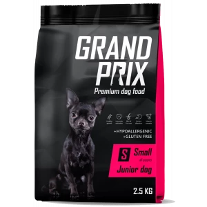 Сухой корм для щенков собак мелких и миниатюрных пород GRAND PRIX Small Junior, 2.5 кг, GRAND PRIX