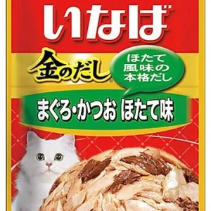 Лакомство для кошек желтоперый тунец и японский тунец-бонито с гребешком, 60 гр, Japan Premium Pet