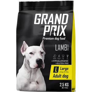 Корм сухой для взрослых собак крупных пород GRAND PRIX Large Adult ягненок, 2.5 кг, GRAND PRIX