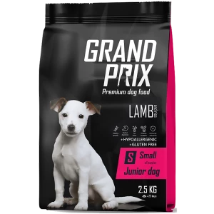 Корм сухой для щенков собак мелких и миниатюрных пород GRAND PRIX Small Junior ягненок, 2.5 кг, GRAND PRIX