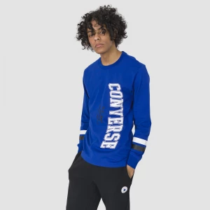 Converse Vertical Collegiate Text Ls T