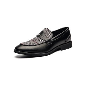 Milanoo Dress Shoes For Man Fantastic Round Toe Monk Strap Slip-On PU Leather Shoes