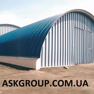 Строительство арочных бескаркасных ангаров, зернохранилищ, складов, и других помещений