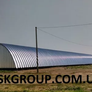 Ангары, склады, зернохранилища. Строительство бескаркасных сооружений, самые низкие цены