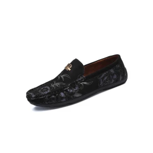Milanoo Men's Floral Driving Loafers CD