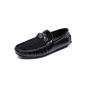 Milanoo Men's Patent Leather Dress Loafers