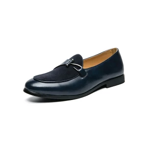 Milanoo Men's Monk Strap Slip On Dress Loafers