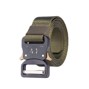 Milanoo Quality Belt For Men Polyester Hunter Green Belt