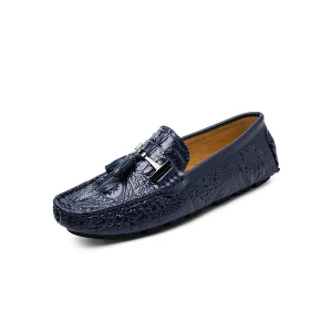 Milanoo Men's Alligator Tassel Loafers