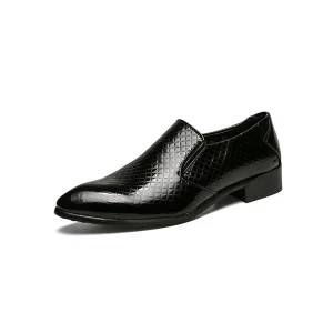 Milanoo Men's Quilted Dress Loafers