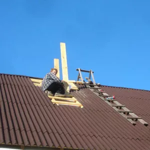 Монтаж кровли под ключ из еврошифера Ондулин