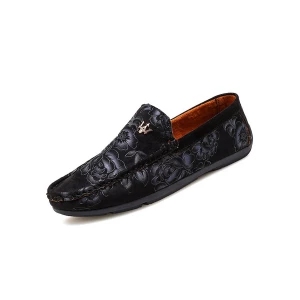 Milanoo Men's Floral Driving Loafers Trident