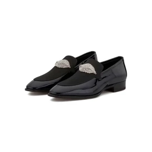Milanoo Men's Slip On Dress Loafers Black