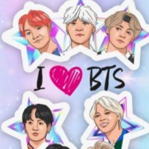 Обложка для паспорта «I love BTS»