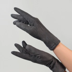 Женские перчатки ISSA PLUS PE-07 6 темно-серый
