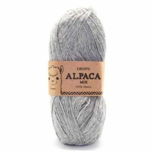 Пряжа, DROPS, Пряжа DROPS Alpaca Цвет.501m Light grey/сер.мел.