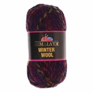 Пряжа, Himalaya, Пряжа Himalaya Winter wool Цвет.04 сирен.оранж.борд.мел.