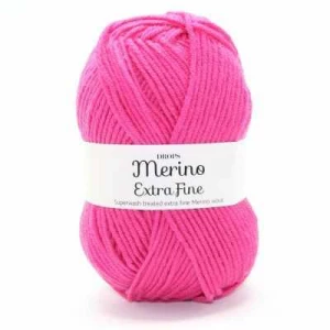 Пряжа, DROPS, Пряжа DROPS Merino Extra Fine Цвет.17 Cerise/вишневый